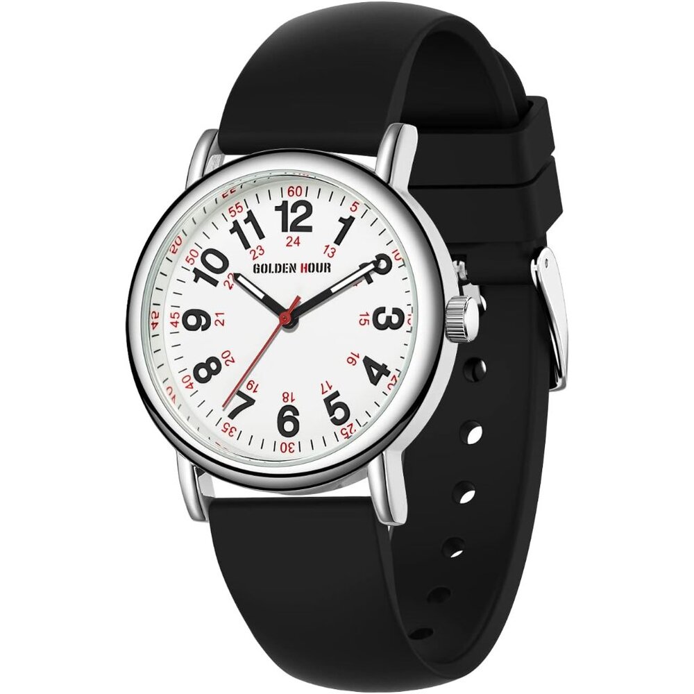 Waterproof Nurse Watch for Medical Professionals, Students Women Men - Military